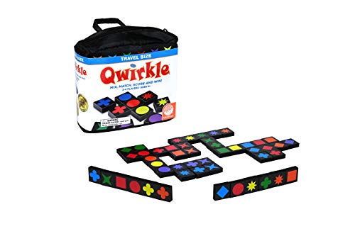 Mindware | Qwirkle: Travel (NEW) | Board Game | Ages 6+ | 2-4 Players | 45 Minutes Playing Time - style: Qwirkle Travel