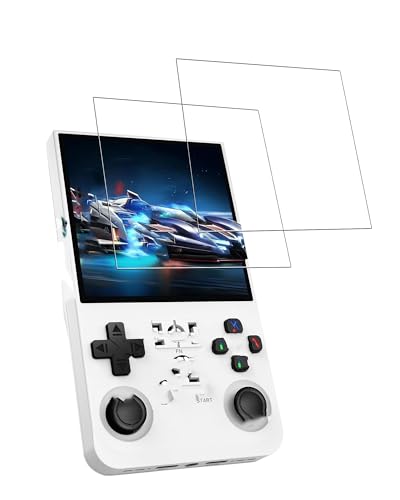 [2 Pack] Screen Protector for R36 Max Retro Handheld Game Console 2025 Tempered Glass Film, Screen Protector for AISLPC/AQHH R36Max Anti-Scratch & Sensitive & 9H Hardness