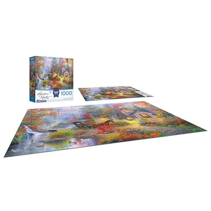 RoseArt - Abraham Hunter - Fairytale Cottage - 1000 Piece Jigsaw Puzzle for Adults - style: Fairytale Cottage