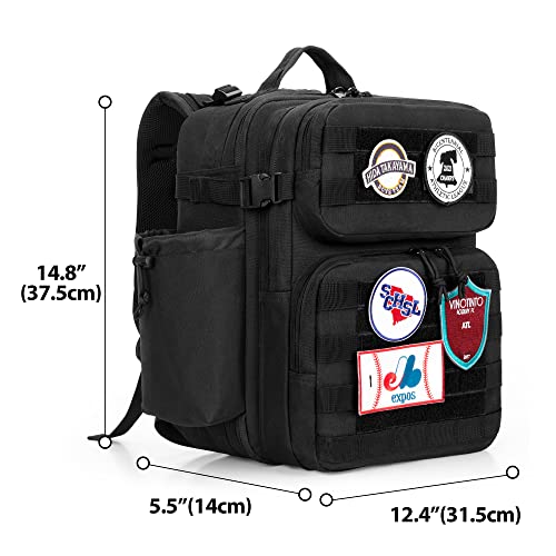 DSLEAF Cornhole Backpack for 16-24 Beanbags, Cornhole Bag with Extra Pocket | Well-organized Main Space with Dividers, Padded Shoulder Strap and Cushioned Lumbar for Comfort