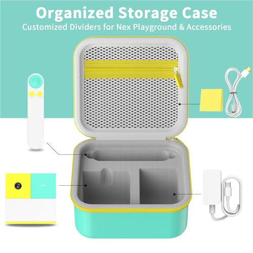 Carrying Case Compatible with Nex Playground Active Play System, Video Game Console Storage Holder Bag with Custom Slots for Device, Adapter, Remote Control and Accessories Organizer