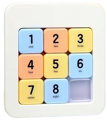 BRAINTRAIN Puzzle | A Challenging Multi-Level Game for Cognitive Growth and Fun Family Momen, Super Slide Puzzle Games to Effectively Improve Your Child's Concentration and Responsiveness ([3x3]) - color: [3x3]