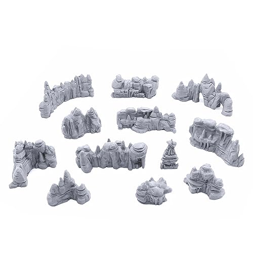 EnderToys Low Grotto Walls - DND Terrain Scenery for Tabletop 28mm Miniatures Wargame