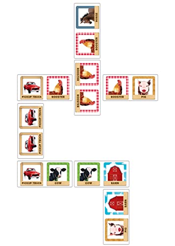 MasterPieces Kids Games - Old MacDonald's Farm Picture Dominoes - Game for Kids and Family - style: Old MacDonald's Farm