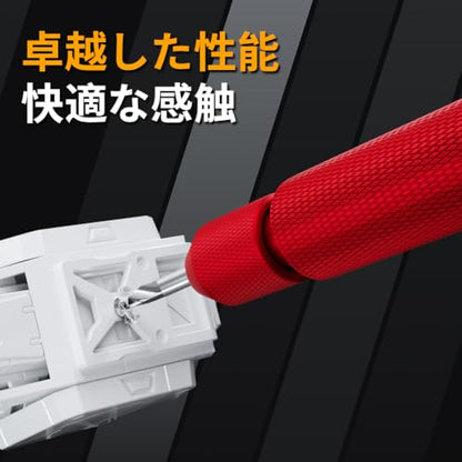 stedi Manual Pin Vise Hand Drill, Premium Hobby Model Making Tools | Ultra-Precision Dual Bearing Hand Drill for Gundam, Miniature Military Model, 3D Resin Parts, Red - color: Red Handle (Handle Only)