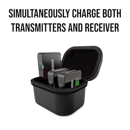 RØDE Charge Case+ | Charging Case for the Wireless GO (Gen 3) with Two Full Extra Recharges for 21 Hours Total Battery Life and Data Transfer | Charging Case for the Wireless GO (Gen 3) - color: Wireless GO Gen 3 Recharge Case