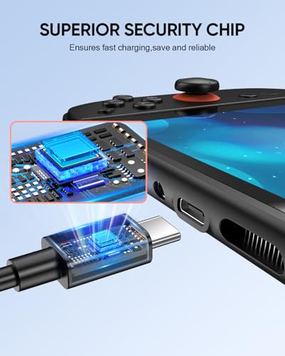 KOVA (9.8FT) Switch 2 Charging Cable - for Switch 2 AC Power Adapter, 60W Switch2 Charger Power Cord Extra Long, Support 4K TV Dock Mode [𝐀𝐂 𝐀𝐝𝐚𝐩𝐭𝐞𝐫 𝐂𝐨𝐫𝐝 𝐑𝐞𝐩𝐥𝐚𝐜𝐞𝐦𝐞𝐧𝐭]