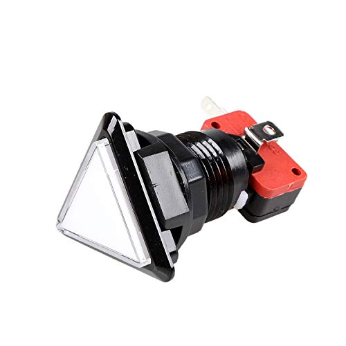 EG STARTS 5X Arcade Buttons Triangle LED Illuminated Push Button Switch for Arcade Coin Machine Operated Games