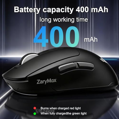 NEO V2 Wireless Gaming Mouse, Tri-Mode, 55g, 12000DPI RGB, Black - color: Black