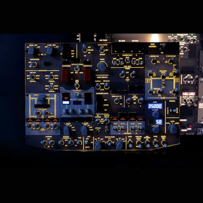 ConsoleXpress Flight Simulator Cockpit Panel, B107 B737 Light OVHD OVERHEAD Panel For MSFS 2020/2024, Xplane 12 (Backlit+Metal Housing/Standard Edition), Compatible With PMDG ZiBoMOD