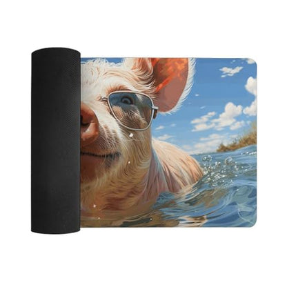 Blue Water Pets Desk Pad Protector Non-Slip Gaming Desk Mat Waterproof Desktop Mat for Keyboard and Mouse Large Mousepad Smooth Writing Pad for Home Office Work(23.6 X 13.8)