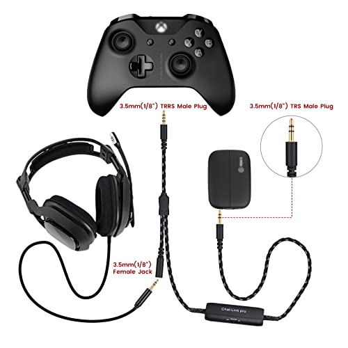 HD60 S+ Chat Link Pro Cable for Elgato 4K S, 4K X, HD60 X Capture Card | Chat Adapter with in-line Isolator Compatible with Nintendo Switch, Xbox One, PS4 and PS5, 6.6ft Long - color: Black with Isolator