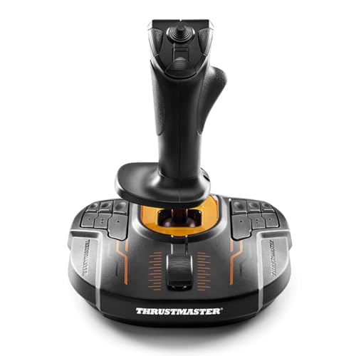 Thrustmaster T16000M FCS - Precision Combat Flight Sim Joystick - PC | Drift-free H.E.A.R.T sensors, 16 programable buttons, 8-way hat switch, 4 axes, twist rudder, integrated throttle - style: Flight Stick T16000M FCS