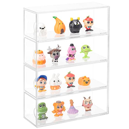 4 Layer Mini Action Storage Box Cabinet Organizer for Mini Toys | Adjustable case fit mini collectibles and figures. Case only, toys not included.