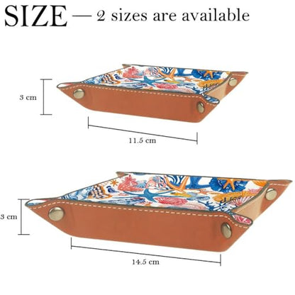 Colorful Seashells Starfish Dice Tray Dice Rolling Tray Folding Dice Holder for Dice Games, Like RPG, DND and Other Table Games - color: Multi 15