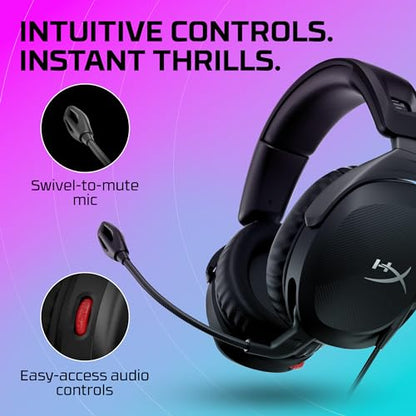 HyperX Cloud Stinger 2 – Gaming Headset, DTS Headphone:X Spatial Audio, Lightweight Over-Ear Headset with mic, Swivel-to-Mute Function, 50mm Drivers, PC Compatible, Black (Pack of 10) - color: Black, size: Wired (Pack of 10), style: Wired