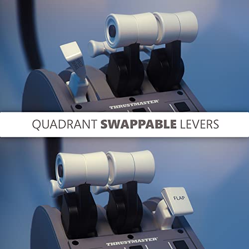 Thrustmaster TCA Quadrant Boeing Edition Throttle Add-On - XBOX & PC | Dual-engine levers, adjustable resistance, Hall-Effect sensors, 17 controls, autopilot functions, for flight sim cockpits - style: Quadrant