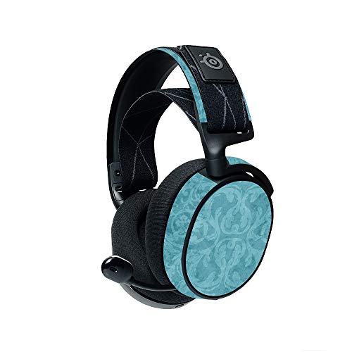 MightySkins Compatible with Steelseries Arctis 7 Gaming Headset (2019) - Baby Blue Jacquard | Protective, Durable, and Unique Vinyl Decal| Easy to Apply, Remove, and Change Styles | Made In The USA - color: Baby Blue Jacquard