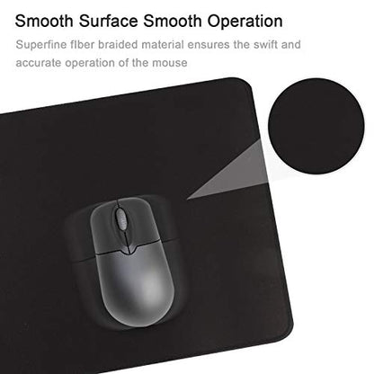 Gaming Mouse Mat/Mouse Pad 23.6x11.8x0.12Inch | XXL Mouse pad | Table mat/Large Size | Improved Precision and Speed | Rubber Base for Stable Grip on Smooth Surfaces Non-Slip (60x30Black004) - color: 60x30Black004