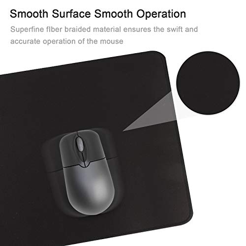 Gaming Mouse Mat/Mouse Pad 31.5x11.8x0.12Inch | XXL mouse pad | table mat/large size | improved precision and speed | rubber base for stable Grip on smooth surfaces non-slip (80x30 Black) - color: 80x30 Black