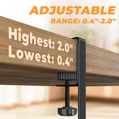 Under Desk Cable Management Tray, 15.7'' No Drill Steel Desk Cable Organizers, Wire Management Tray Cable Management Rack (2 Packs-Black) - color: 2 Packs-15.7"-Black