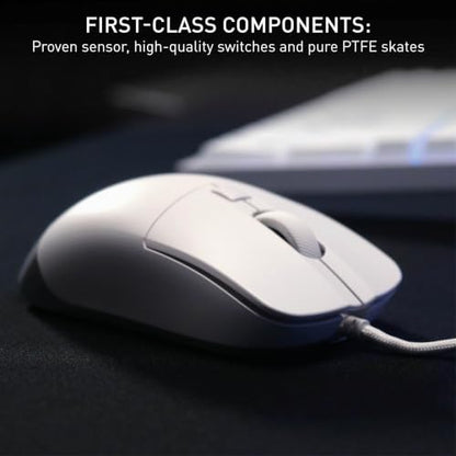 M50, Lightweight Wired Gaming Mouse, Ergonomic Shape for Ideal Comfort and Control, 5 On-Board Profiles, Customizable, USB-A Connection, White