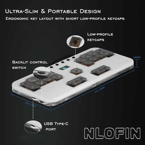Gaming Keyboard for Music Rhythm Games Customizable Mechanical Keyboard (Grey) - color: Grey