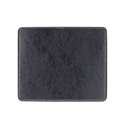 Non-Slip Rubber Base Mousepad for Laptop Computer PC Personality Desings Gaming Mouse Pad Mat 9.45 X 7.87 inch (Leahter Mouse Pad-Black, 9.45 X 7.87 inch) - color: Leahter Mouse Pad-Black