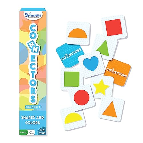 Skillmatics Educational Game – Connectors Shapes & Colors | Fun Learning Game of Connections, Strategy & Matching, Ages 3 to 6 - style: Shapes and Colors