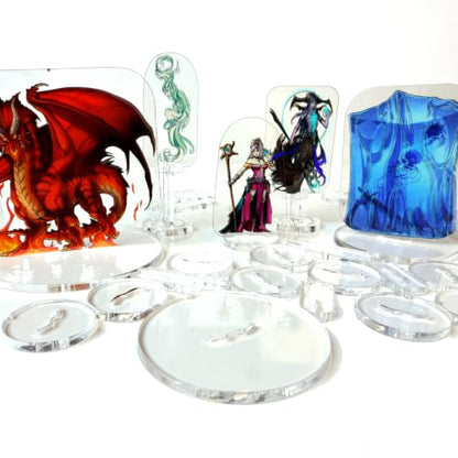 Arcknight DM Starter Set - 162 Flat DND Minatures for Dungeons and Dragons, Pathfinder & More - Double-Sided, Full-Color Artwork