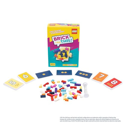 Asmodee Brick Like This! The Official Lego Party Game - A Fast, Fun Building Game for Families, Kids, Teens & Adults, Ages 7+, 2-8 Players, 15 Minute Playtime | A Fast, Fun Building Game for Families, Kids, Teens & Adults, Ages 7+, 2-8 Players, 15 Minute