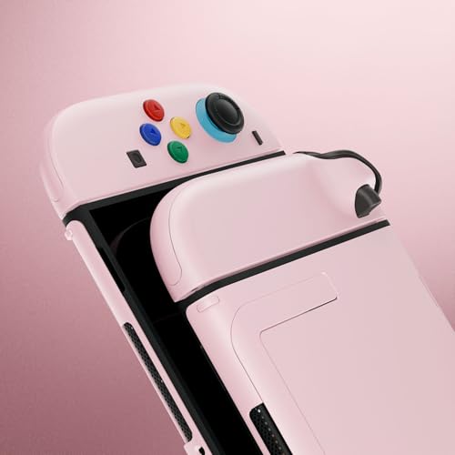 eXtremeRate DIY Replacement Shell Buttons for Nintendo Switch 2, Full Set Rear Back Plate Controller Housing with Button for Switch 2 Console & Joycon 2 - Deluxe Version - Cherry Blossoms Pink - color: Cherry Blossoms Pink