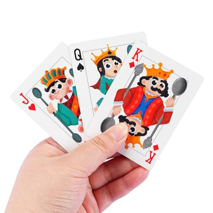 Regal Games Spoons Card Games for Kids - Spoons Game, Deck of Cards, Fun Family Games for Kids and Adults, Playing Cards, Game Night, Travel Games, 3-5 Multi-Player Card Game, Games for Adults