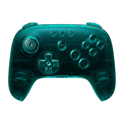 8Bitdo 64 Bluetooth Controller for Analogue 3D, Ice | Switch/Switch 2, Windows and Android Support, Wired USB, D-Input/S-Input Modes, Hall Effect Joystick, Vibration - color: Ice