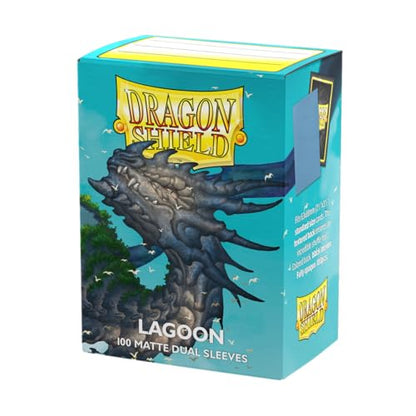 Dragon Shield | Matte Dual Standard Size Card Sleeves | 100 CT - Smooth & Tough Premium TCG Sleeves - Compatible with Pokemon, Flesh & Blood, One Piece & Magic the Gathering | Lagoon - color: Lagoon