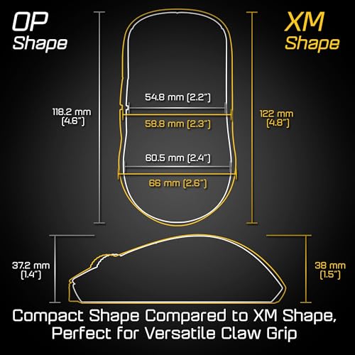 ENDGAME GEAR OP1 RGB Gaming Mouse - Precision Sensor, Kailh GX Switches, White Frost, RGB Lighting, White Frost | Lightweight RGB gaming mouse, optical sensor, Kailh GX switches, claw grip for FPS PC gaming - color: White Frost, style: OP1 RGB