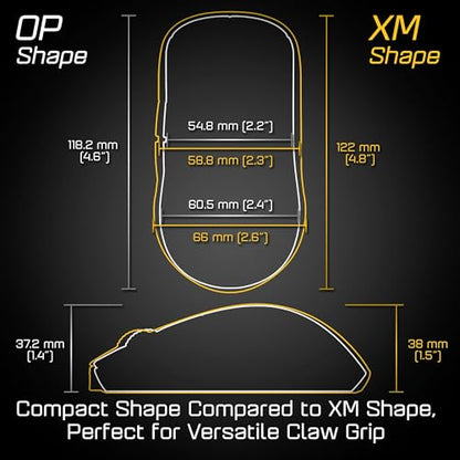 ENDGAME GEAR OP1 RGB Gaming Mouse - Precision Sensor, Kailh GX Switches, White Frost, RGB Lighting, White Frost | Lightweight RGB gaming mouse, optical sensor, Kailh GX switches, claw grip for FPS PC gaming - color: White Frost, style: OP1 RGB