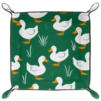 Duck Animal Dice Tray Dice Rolling Tray Folding Dice Holder for Dice Games, Like RPG, DND and Other Table Games - color: Multi 10
