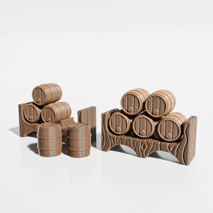 Tavern DND Terrain Set - Modular 70 Piece Tabletop Role-Playing Scenery - 28mm Scale, Includes Tavern Pieces & Accessories - Perfect for Dungeons & Dragons, Pathfinder, & RPG Tabletop Games