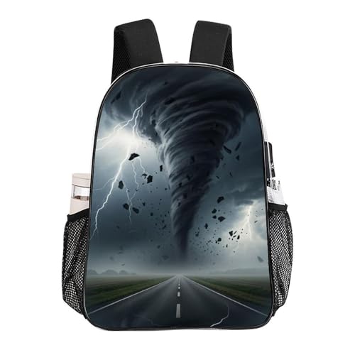 Fashion Teddy Print Clear Backpack Stadium Approved for Men Women | Transparent Bookbag with Reinforced Bottom, Adjustable Padded Shoulder Straps, Tornado Art - color: Pattern (335)