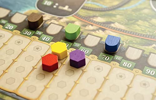 Capstone Games Imperial Steam Strategy Board Game for 2 to 5 Players, Heavy Economic Railroad with Worker Placement, Route Building, Industrial Expansion & Resource Optimization | Ages 12+ | 120 Min