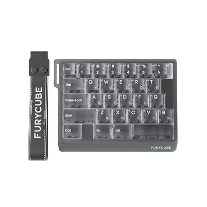 FKZ M30HE Rapid Trigger Gaming Keyboard,Hall Effect Magnetic Switch One Handed Hot Swap RGB Wired Mechanical Keyboard Translucent keycaps Adjustable Actuation Macro Keypad for E-Sports Gamer (Gray) - color: Gray