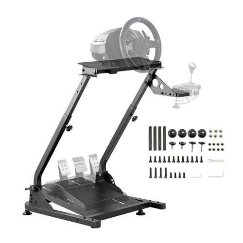 Grefinity Racing Wheel Stand, Height Adjustable Steering Wheel Stand | Racing Simulator Cockpit for Logitech G920 G29 G923 G27 G25, Thrustmaster T300RS TX F458 T500RS T150 Xbox PS4 PS5 PC
