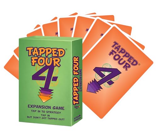 Tapped Four Original Expansion Card Game, Strategy Party Game, 2–11 Players