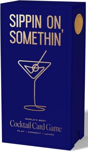 Sippin on Somethin' Cocktail Trivia & Tabletop Card Game - Trivia + General Cocktail Knowledge Blended with Questions and Social Connection - Ideal for 4 to 20 Players
