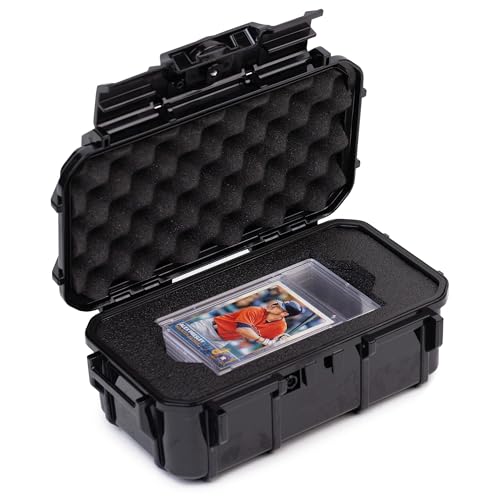 Evergreen Collector Cases - Trading Card Storage - 8 Graded or Magnetic Slab Compatible with PSA BGS SGC Baseball Basketball YuGiOh (Black) - color: Black, size: 8 Slabs