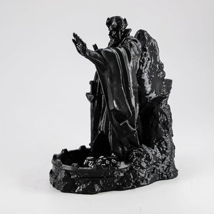 DND Dice Tower God Dice Tower DND Accessories | dnd dice tray for RPG Games Tabletop Games Such Dragons and Dungeons - color: Black