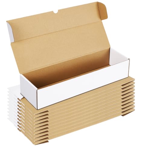 ZBEIVAN 10 Pack Trading Card Cases, White 1100 Count Gaming Card Storage Box for TCG/Magic/Mtg Collection - size: 10 pack