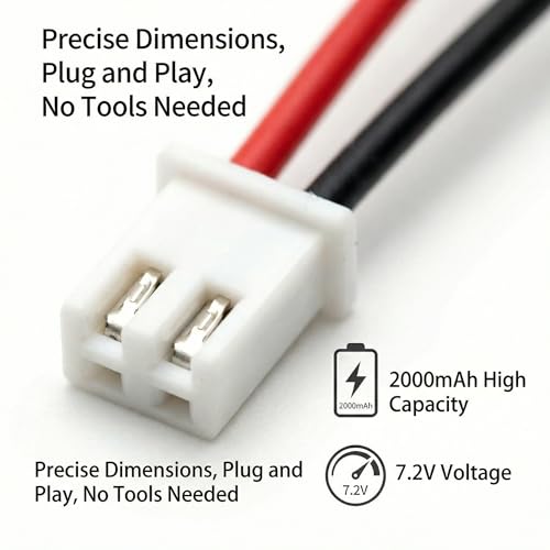 Updated BATT1 7.2v 2000mah ni-mh Battery Pack Control Panel Security System Alarm Battery for BATT1X BATT2X 6MR2000AAY4Z 10-000009-001 10-000013-001 PERS-4200