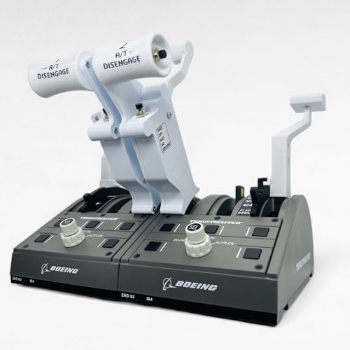 Boeing 737 White Thrust/Throttle Levers For Thrustmaster TCA Boeing Edition Throttle Quadrant